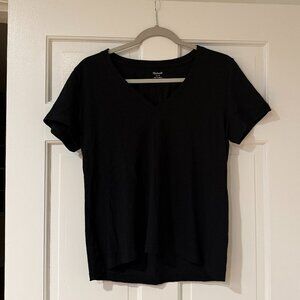Madewell Women's Short Sleeve V-Neck Tee -- Medium